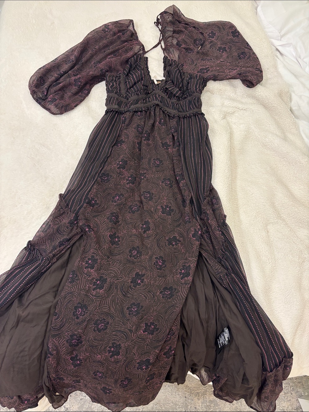 Free people sz M medium you are a jewel maxi dress